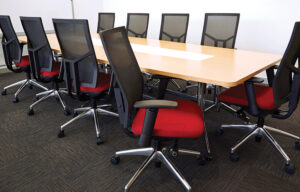 buro endura meeting room chair red